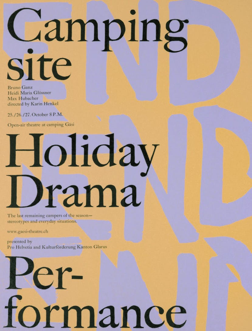 Poster by Joanna Meister from Zürich, Switzerland<br />Hand-cut linoleum and hand-set metal type, TPP 2018